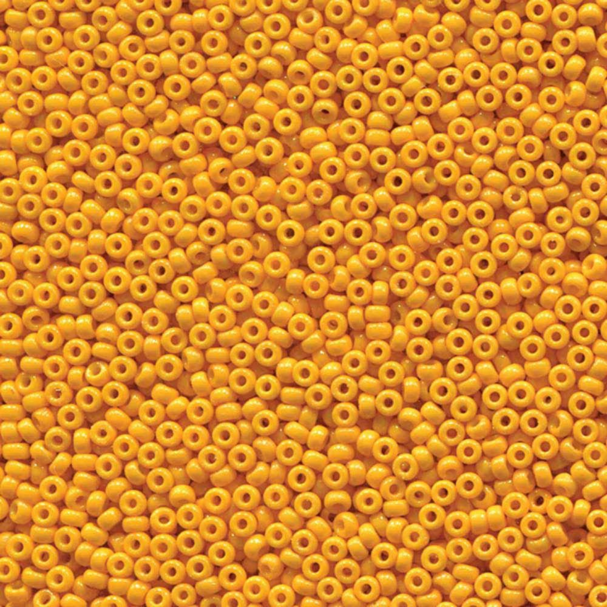 Miyuki 11/0 Seed Beads, 11-4453, Duracoat Opaque Yellow, 10g