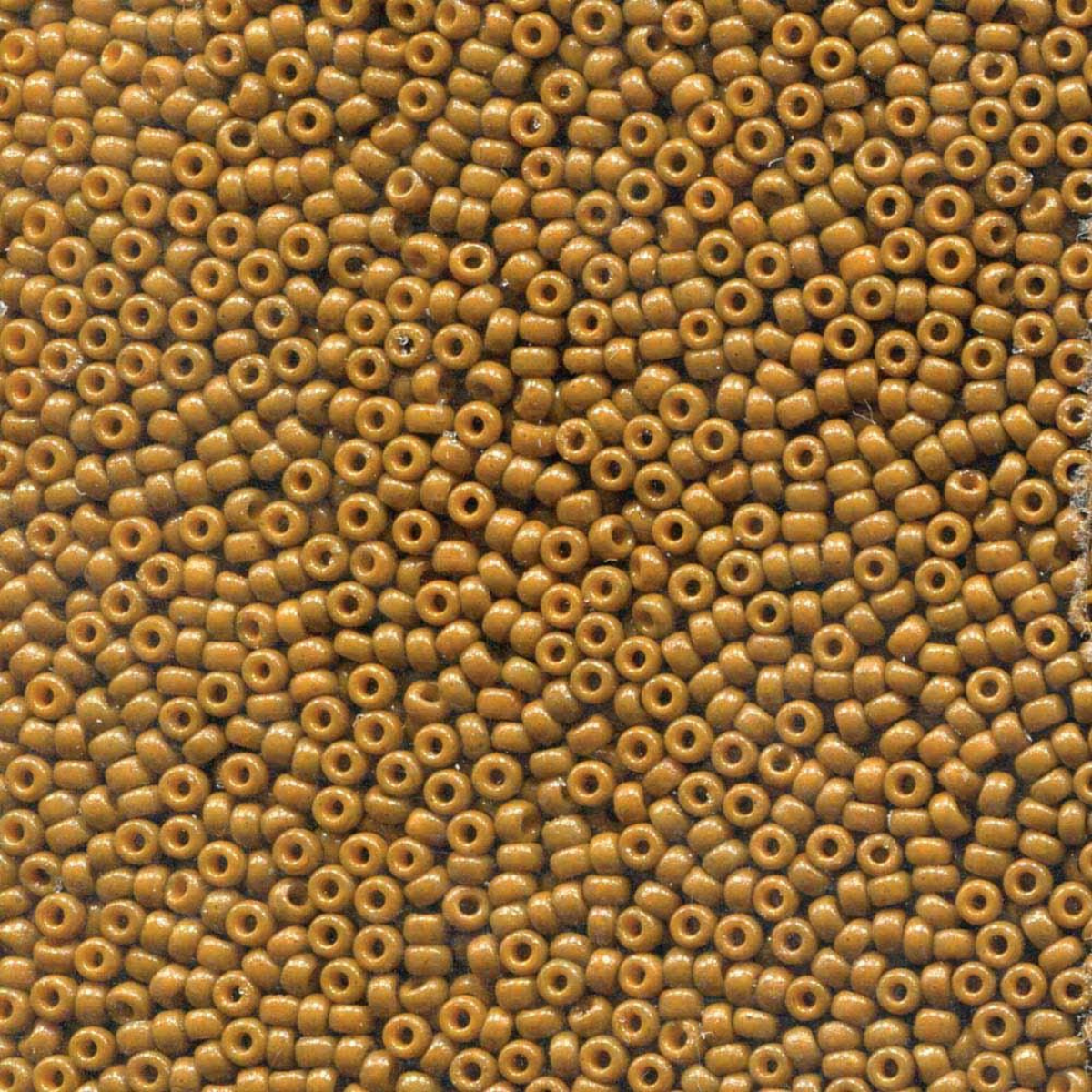 Miyuki 11/0 Seed Beads, 11-4459, Duracoat Opaque Brown, 10g