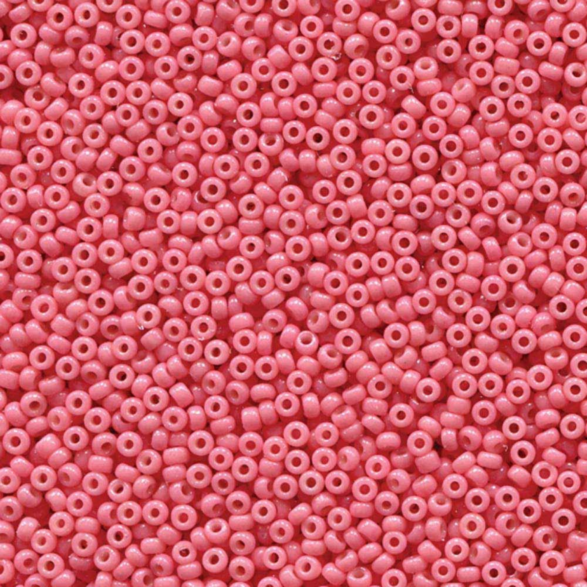 Miyuki 11/0 Seed Beads, 11-4465, Duracoat Opaque Bubblegum, 10g