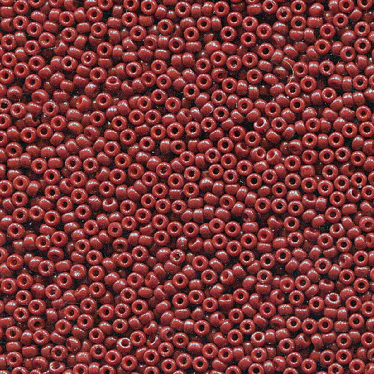 Miyuki 11/0 Seed Beads, 11-4469, Duracoat Opaque Red, 10g