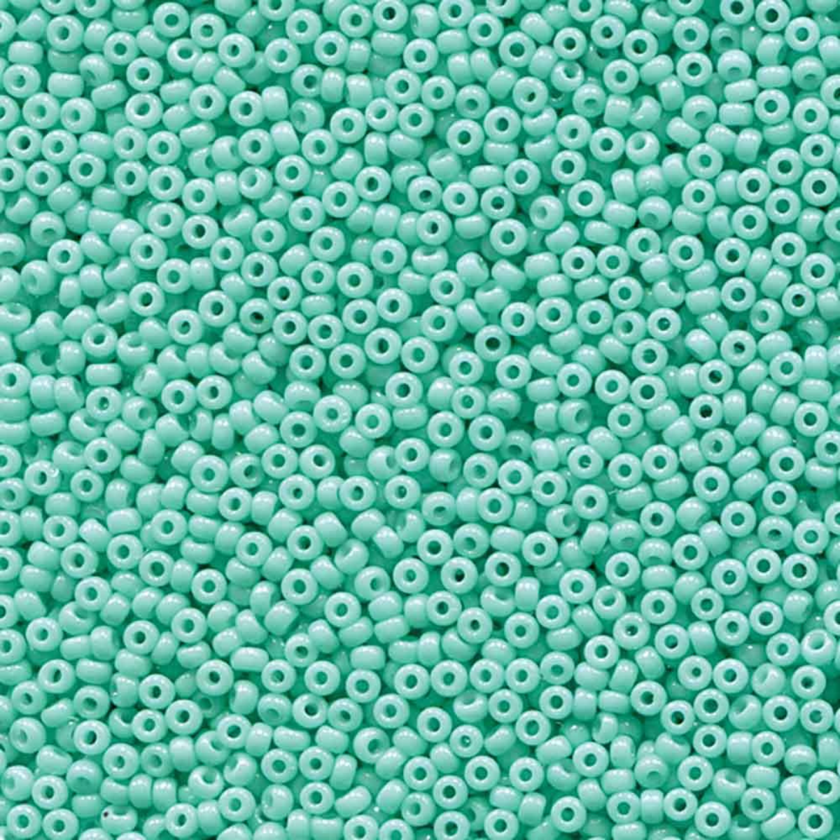 Miyuki 11/0 Seed Beads, 11-4472, Duracoat Opaque Seafoam, 10g