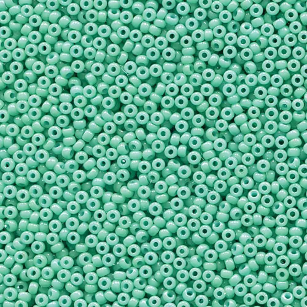 Miyuki 11/0 Seed Beads, 11-4475, Duracoat Opaque Turquoise, 10g