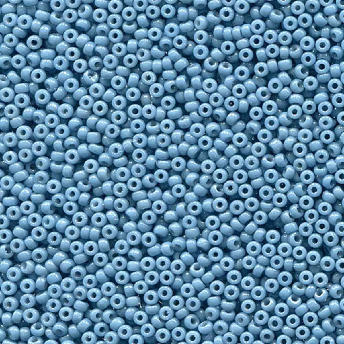 Miyuki 11/0 Seed Beads, 11-4482, Duracoat Opaque Faded Denim, 10g