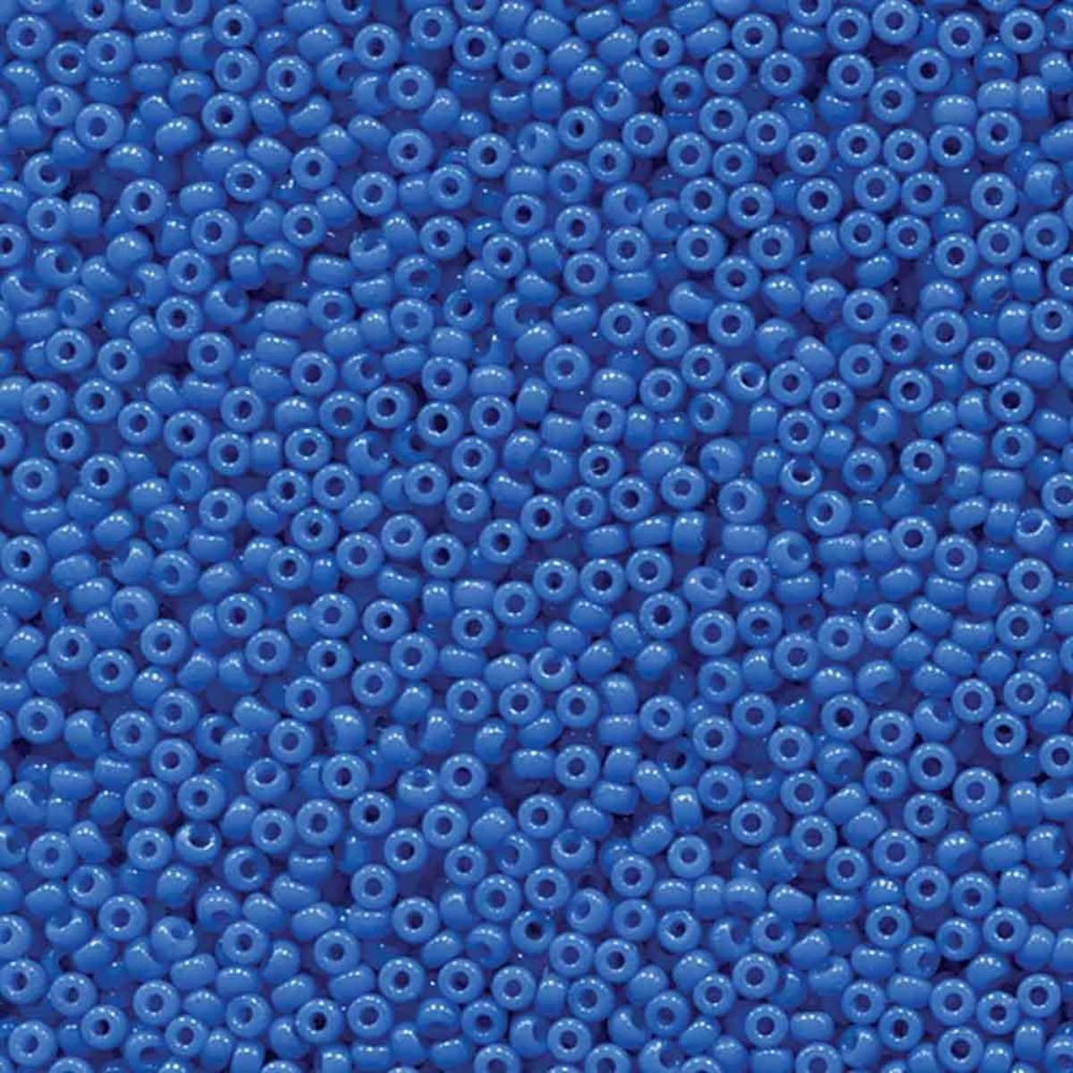 Miyuki 11/0 Seed Beads, 11-4484, Duracoat Opaque Bright Blue, 10g