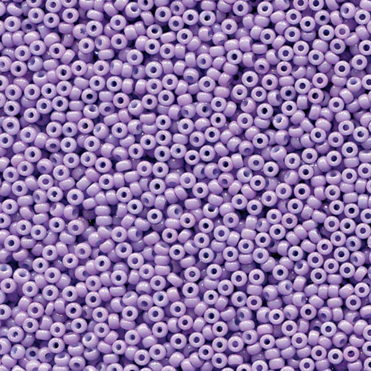 Miyuki 11/0 Seed Beads, 11-4486, Duracoat Opaque Lilac, 10g