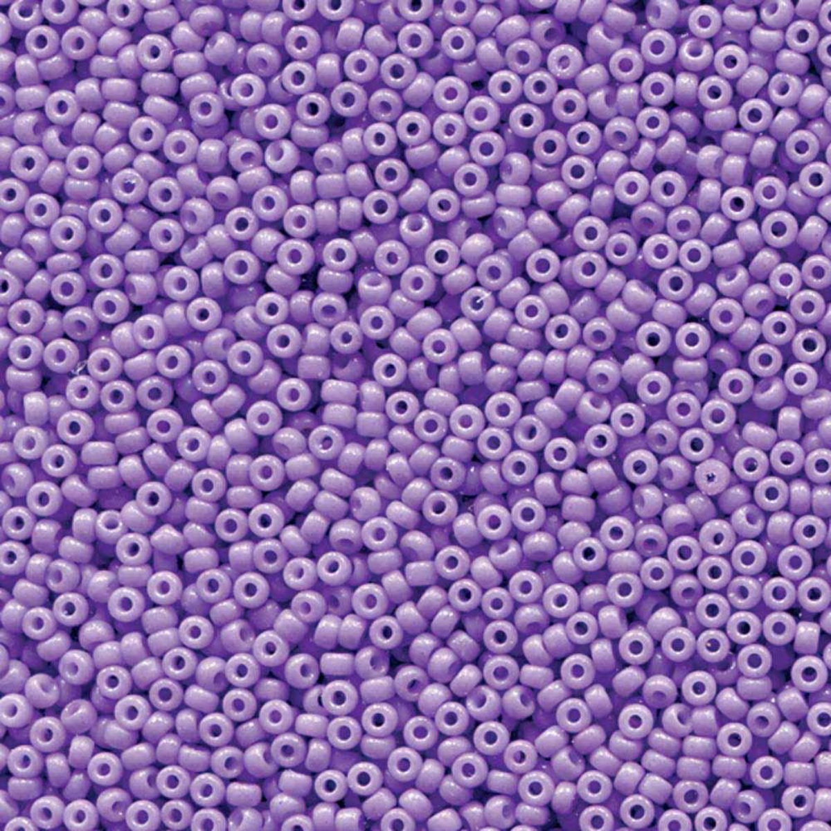 Miyuki 11/0 Seed Beads, 11-4488, Duracoat Opaque Pale Purple, 10g