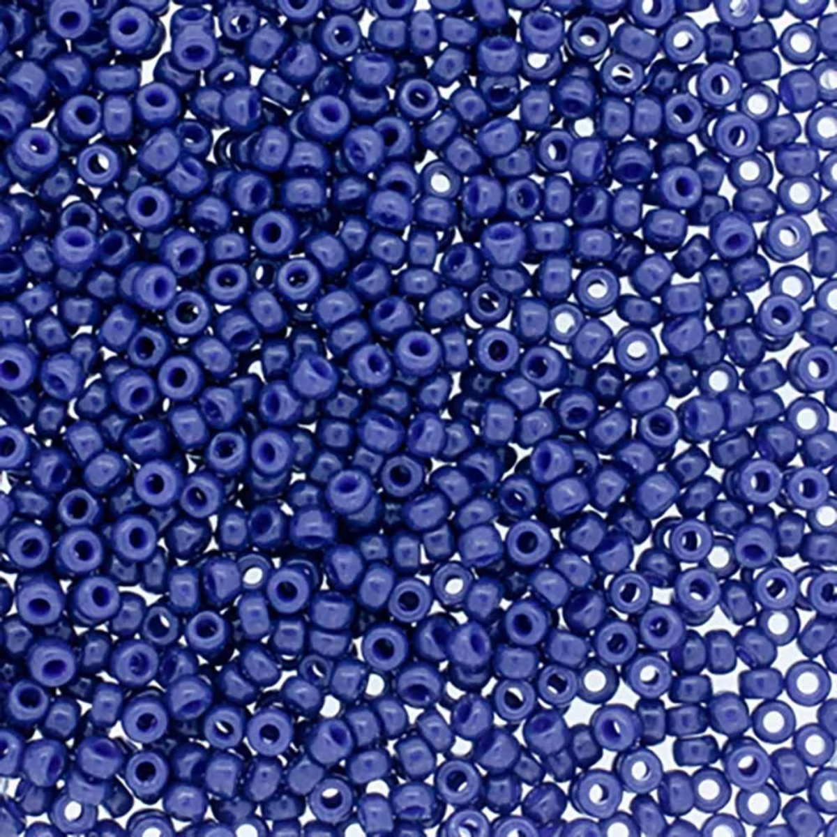 Miyuki 11/0 Seed Beads, 11-4493, Duracoat Opaque Navy Blue, 10g