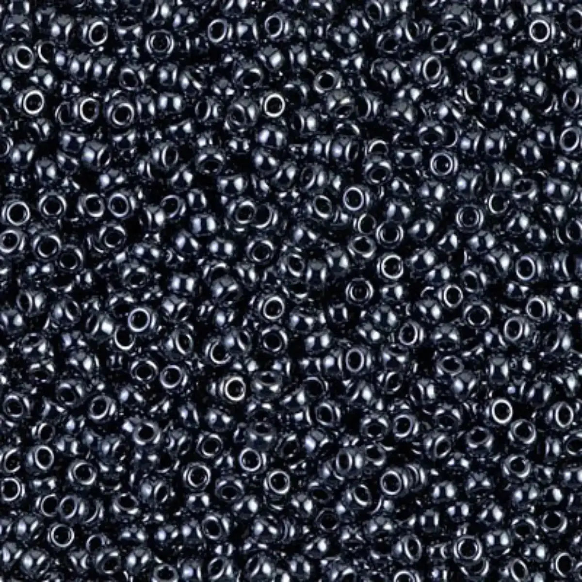 Miyuki 11/0 Seed Beads, 11-0451, Gunmetal, 10g - The Argus Collection
