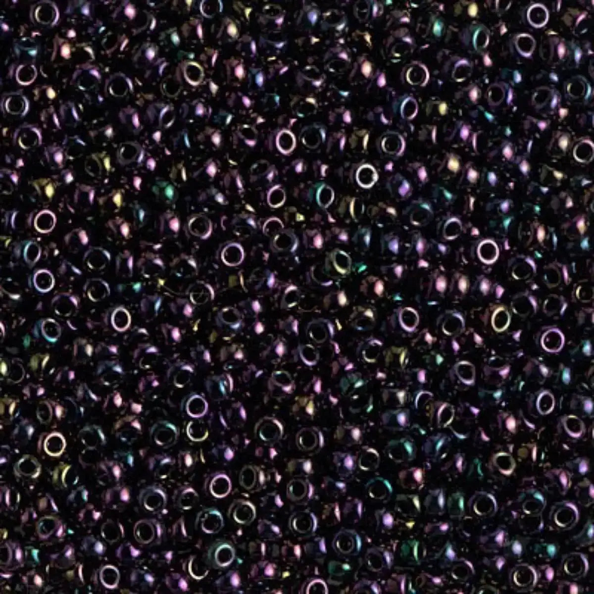 Miyuki 11/0 Seed Beads, 11-0454, Metallic Purple Iris, 10g - The Argus Collection