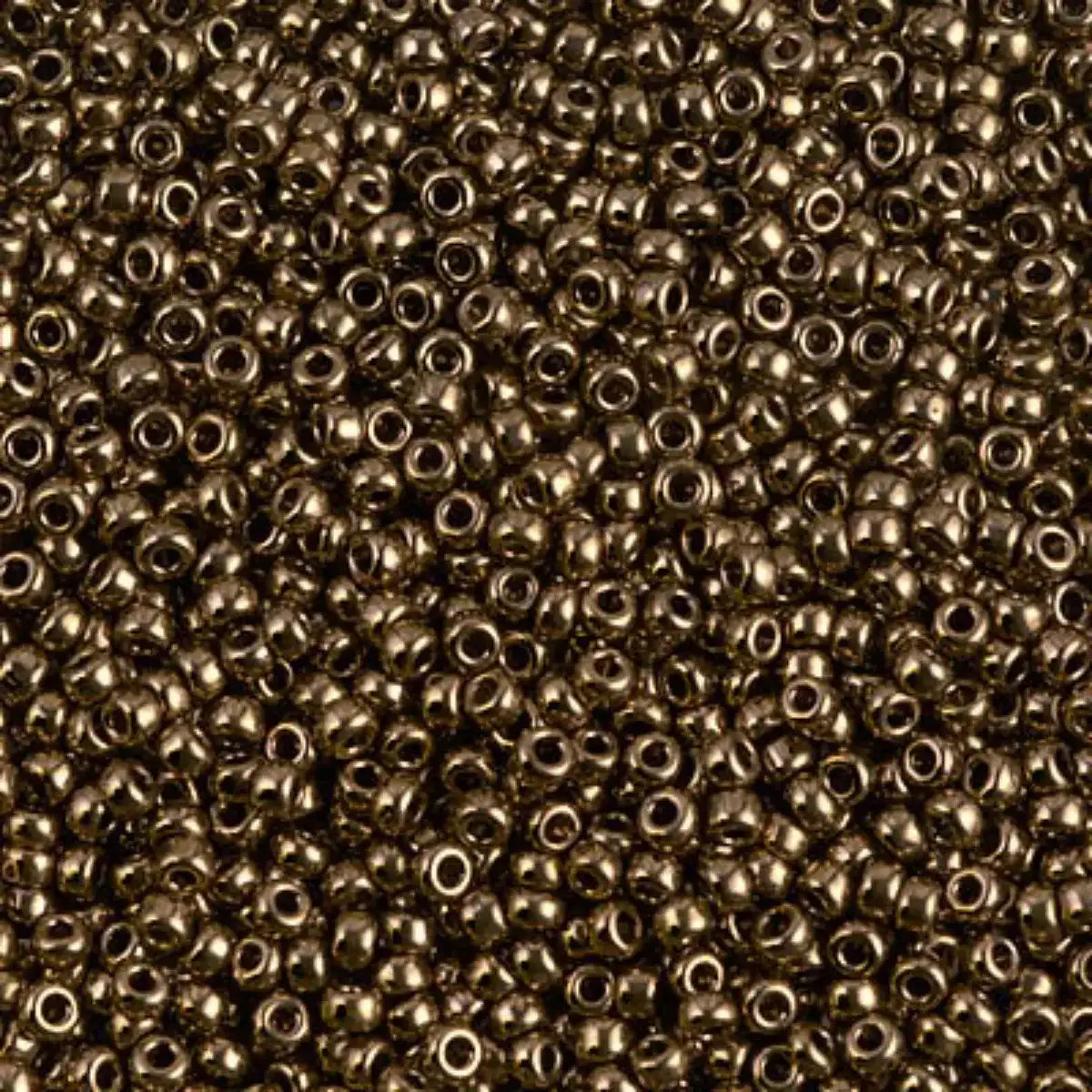 Miyuki 11/0 Seed Beads, 11-0457, Dark Bronze, 10g - The Argus Collection