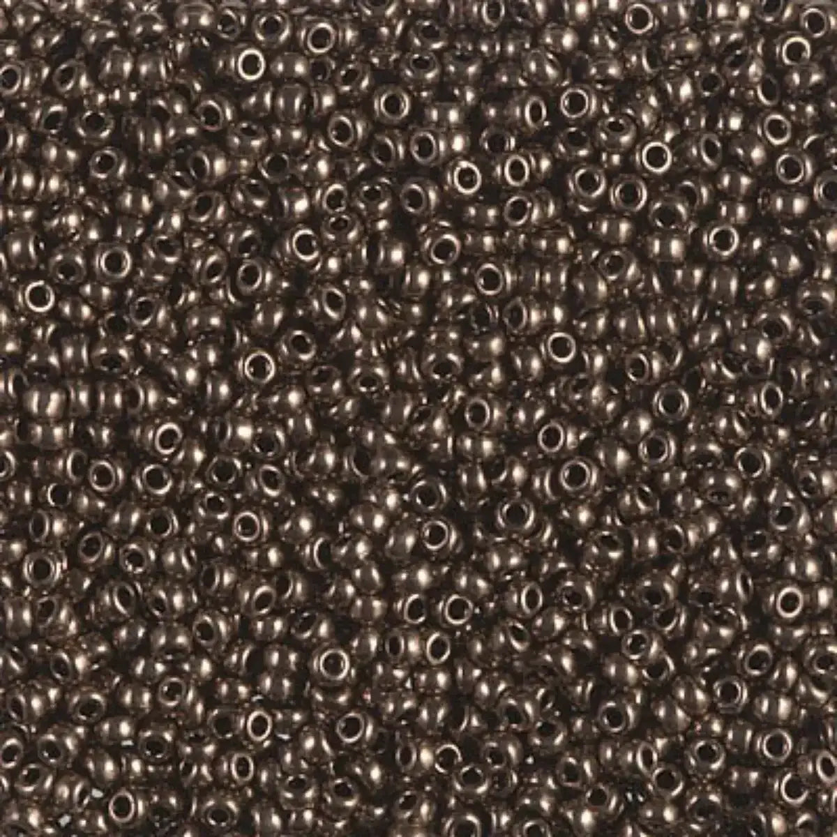 Miyuki 11/0 Seed Beads, 11-0461, Metallic Chocolate, 10g - The Argus Collection