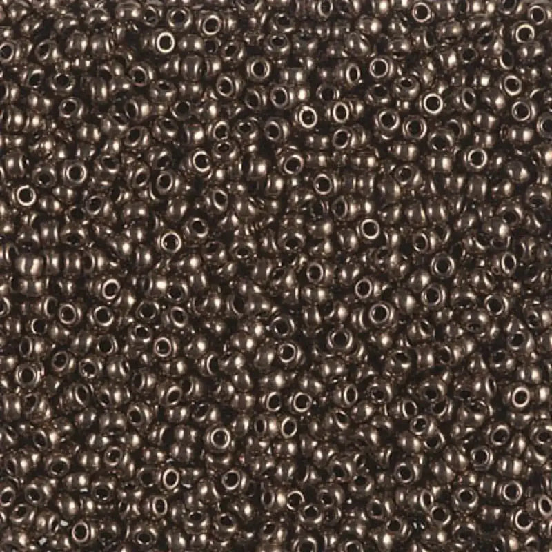 Miyuki 11/0 Seed Beads, 11-0461, Metallic Chocolate, 10g - The Argus Collection