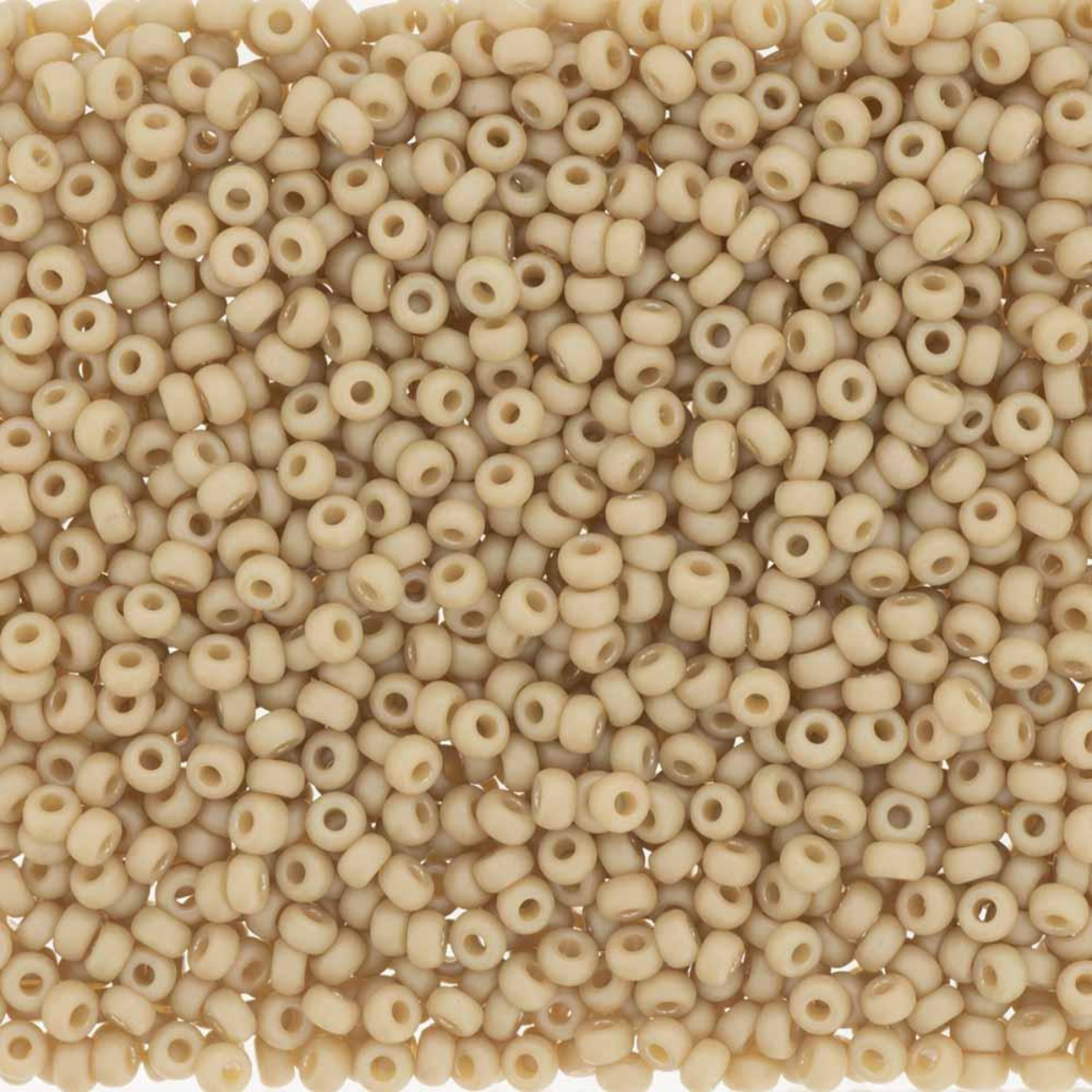 Miyuki 11/0 Seed Beads, 11-4691, Frosted Opaque Glazed Rainbow Ivory, 10g