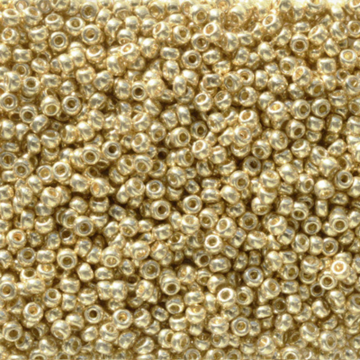 Miyuki 11/0 Seed Beads, 11-5101, Duracoat Galvanized Pale Gold, 10g