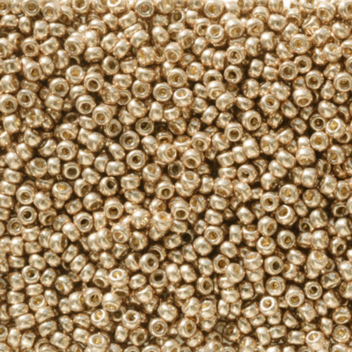 Miyuki 11/0 Seed Beads, 11-5104, Duracoat Galvanized Light Champagne, 10g