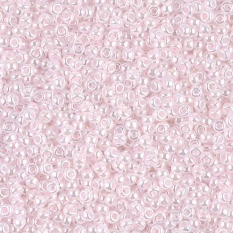 Miyuki 11/0 Seed Beads, 11-0517, Ceylon Light Pink, 10g - Miyuki 11/0 Seed Beads, 11-0517, Ceylon Light Pink, 10g - Default Title , The Argus Collection