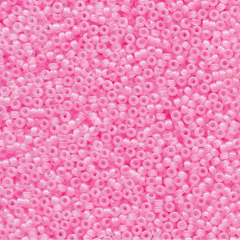 Miyuki 11/0 Seed Beads, 11-0518, Ceylon Baby Pink, 10g - Miyuki 11/0 Seed Beads, 11-0518, Ceylon Baby Pink, 10g - Default Title , The Argus Collection
