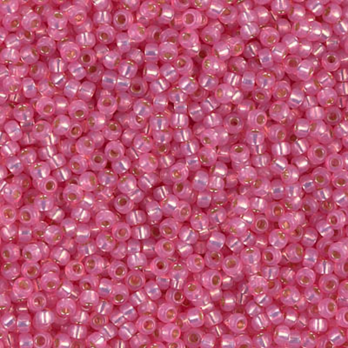 Miyuki 11/0 Seed Beads, 11-0556, Silver Lined Alabaster Dark Pink, 10g, 50g