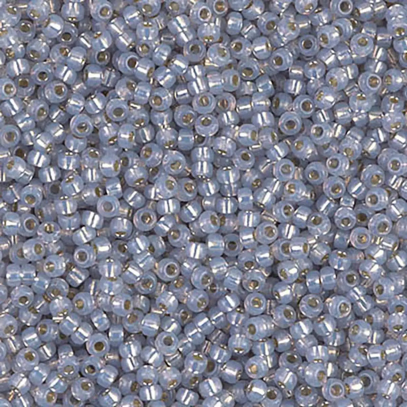 Miyuki 11/0 Seed Beads, 11-0576, Smoky Opal Silver Lined Alabaster, 10g - The Argus Collection