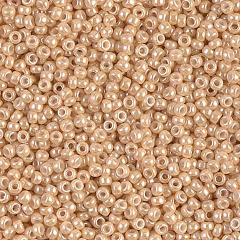 Miyuki 11/0 Seed Beads, 11-0593, Dark Beige Ceylon, 10g - The Argus Collection