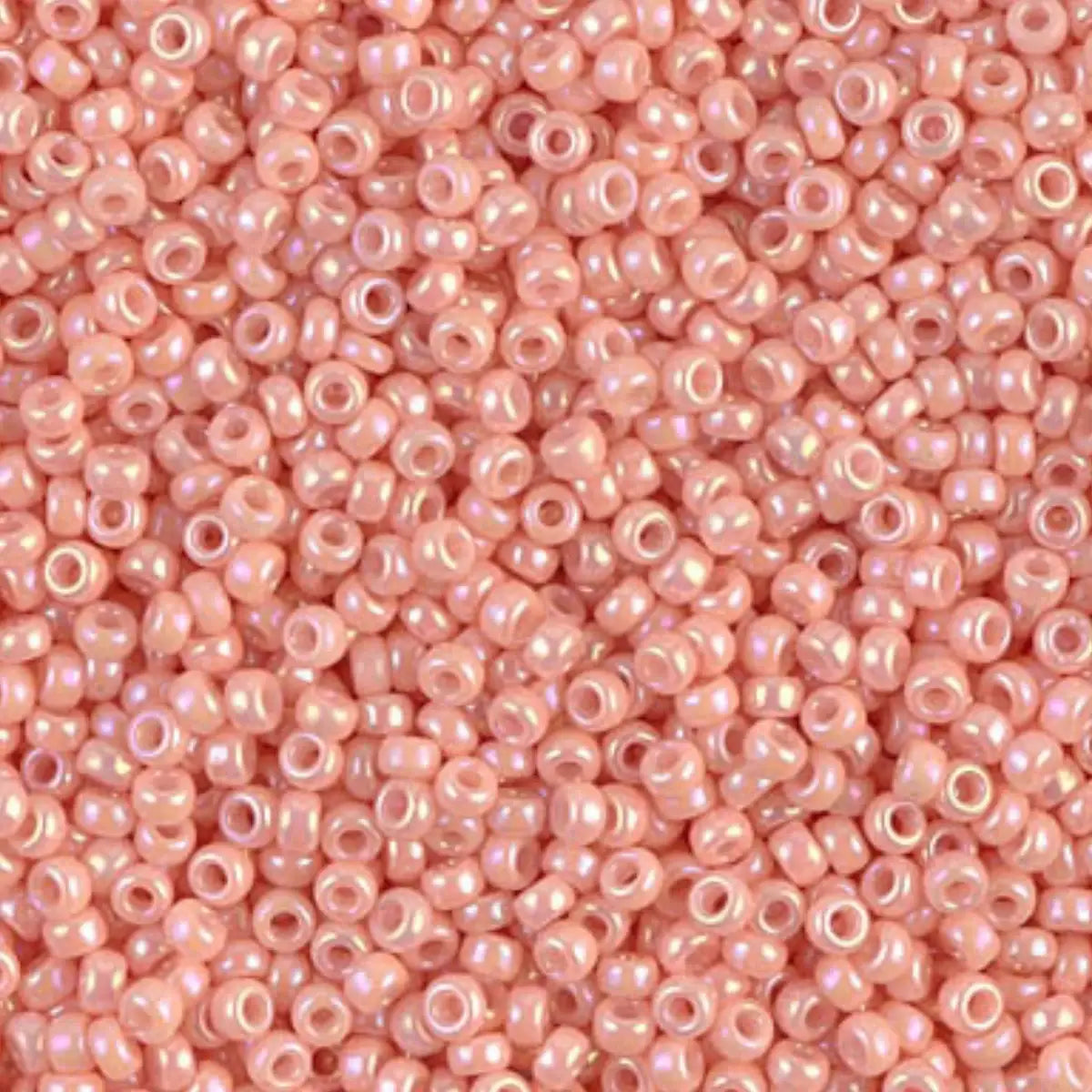 Miyuki 11/0 Seed Beads, 11-0596-1, Semi-Matte Opaque Salmon, 10g - Miyuki 11/0 Seed Beads, 11-0596-1, Semi-Matte Opaque Salmon, 10g - Default Title , The Argus Collection