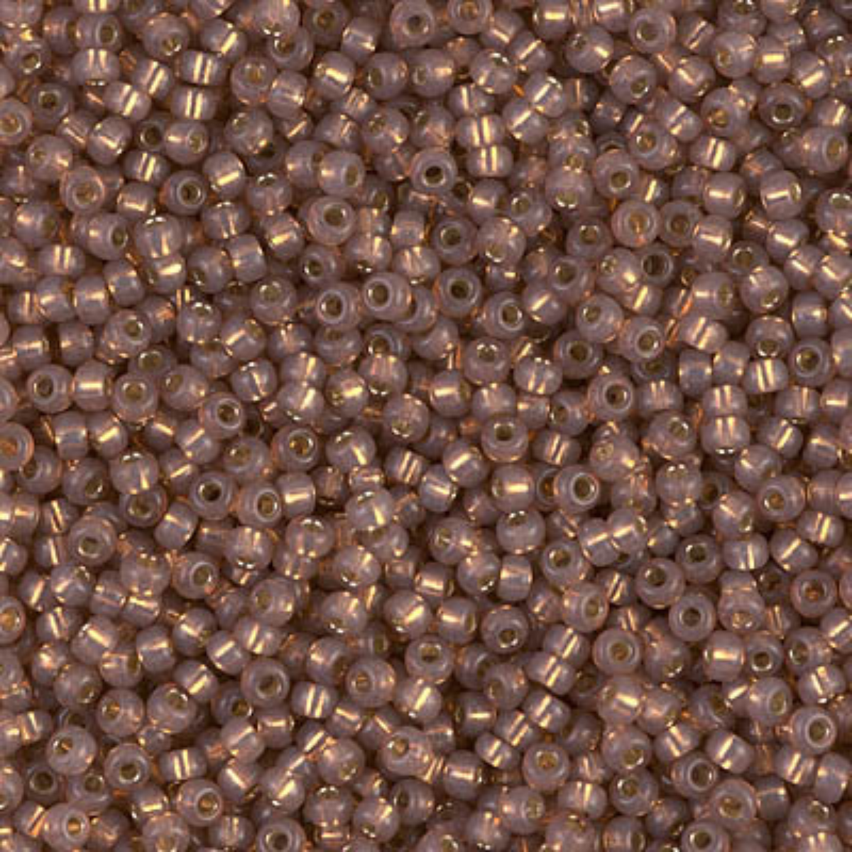 Miyuki 11/0 Seed Beads, 11-0641, Silver Lined Alabaster Bronze, 10g, 50g