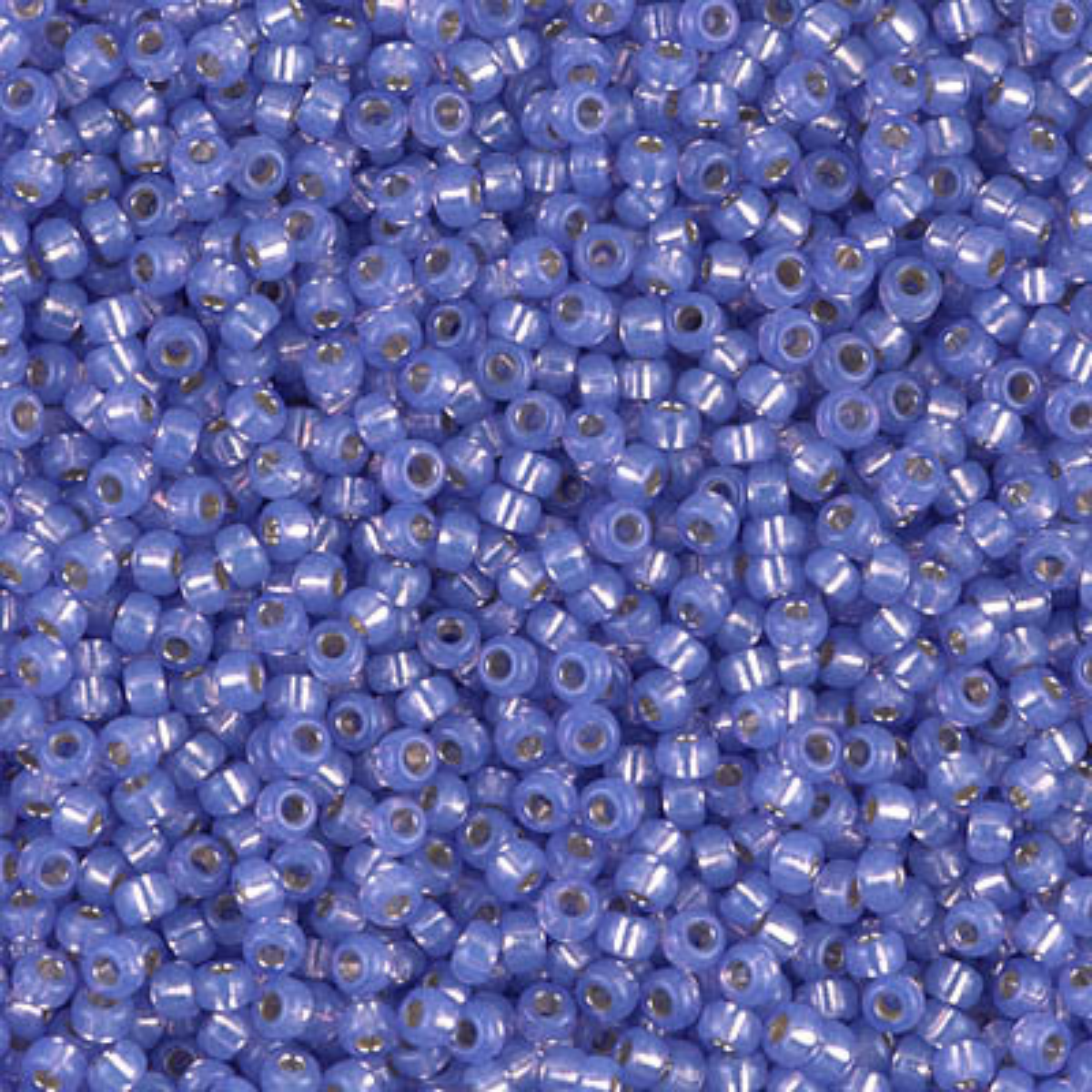 Miyuki 11/0 Seed Beads, 11-0649, Silver Lined Alabaster Violet, 10g, 50g