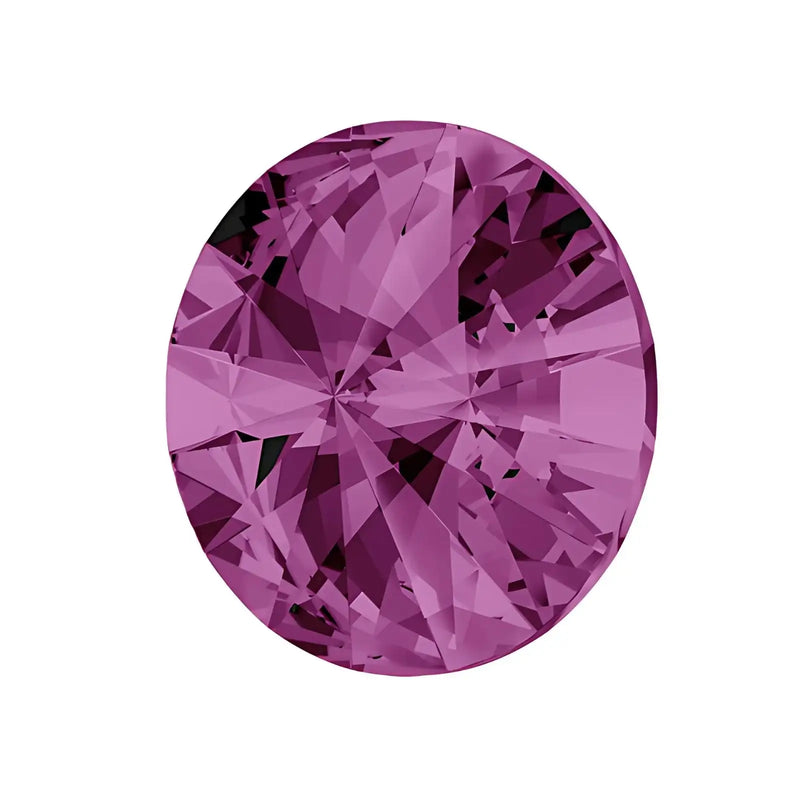 Brilliance Crystal Rivolis, 1122, 12mm, Amethyst - The Argus Collection