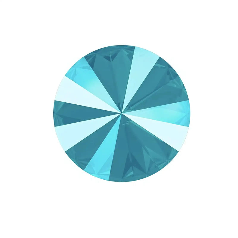 Brilliance Crystal Rivolis 1122, 12mm, Azure Blue - The Argus Collection