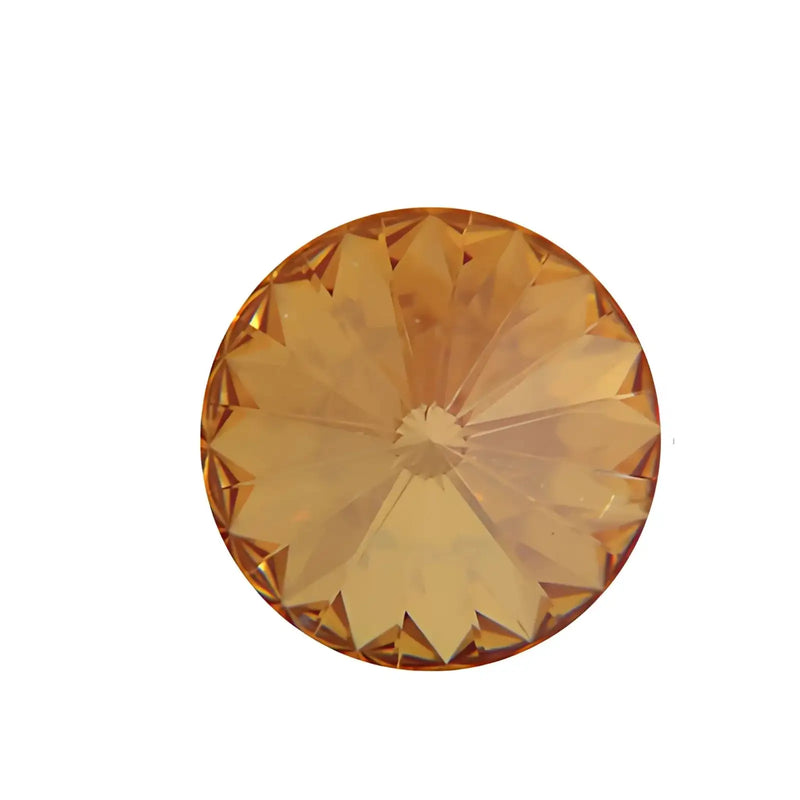 Brilliance Crystal Rivolis, 1122, 12mm, Brandy - The Argus Collection
