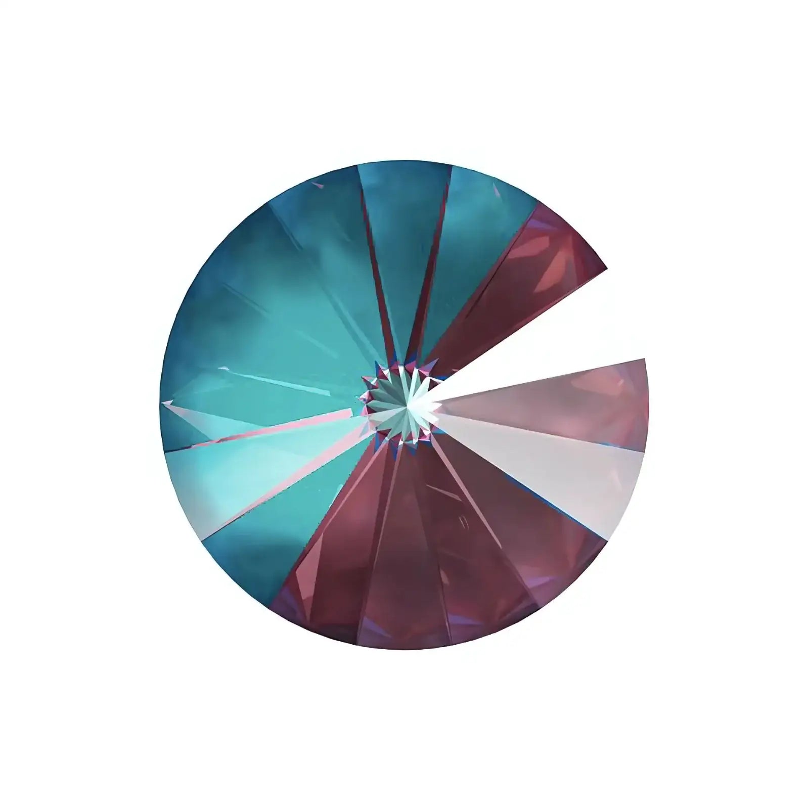 Brilliance Crystal Rivolis, 1122, 12mm, Burgundy Delite - The Argus Collection