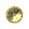Brilliance Crystal Rivolis, 1122, 12mm, Dark Jonquil - The Argus Collection