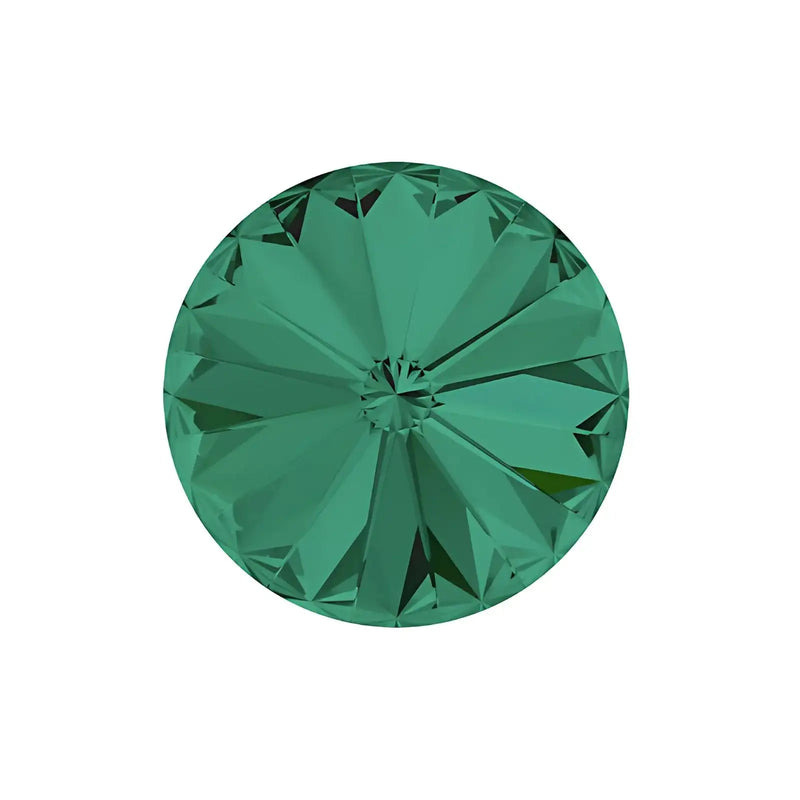 Brilliance Crystal Rivolis, 1122, 12mm, Emerald - The Argus Collection