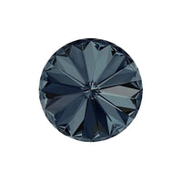 Brilliance Crystal Rivolis, 1122, 12mm, Graphite - The Argus Collection