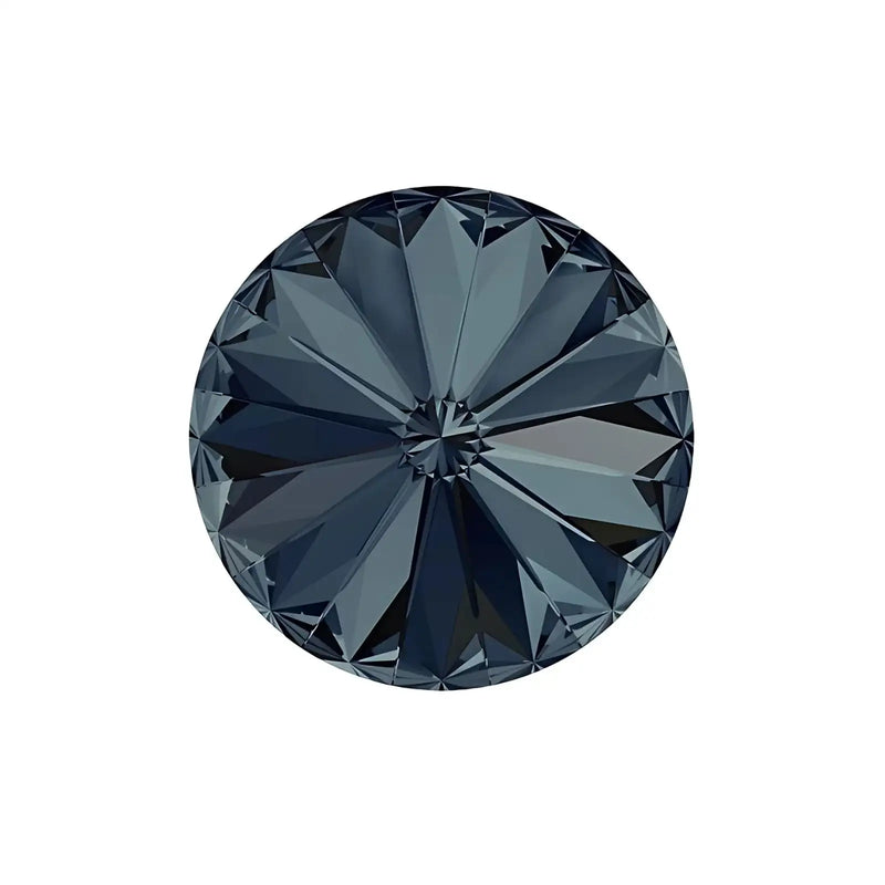 Brilliance Crystal Rivolis, 1122, 12mm, Graphite - The Argus Collection