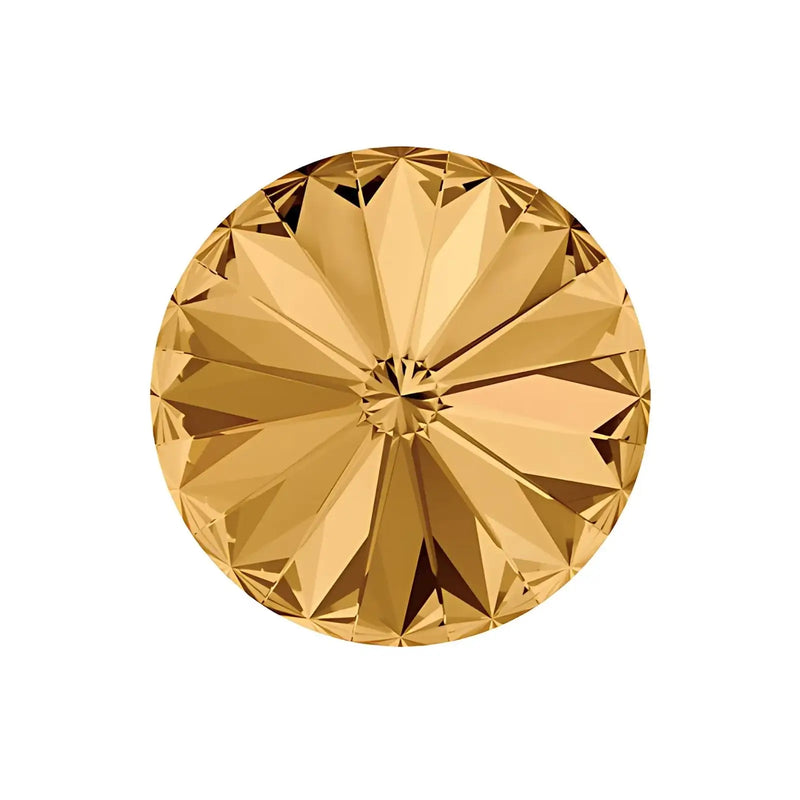Brilliance Crystal Rivolis, 1122, 12mm, Light Colorado Topaz - The Argus Collection