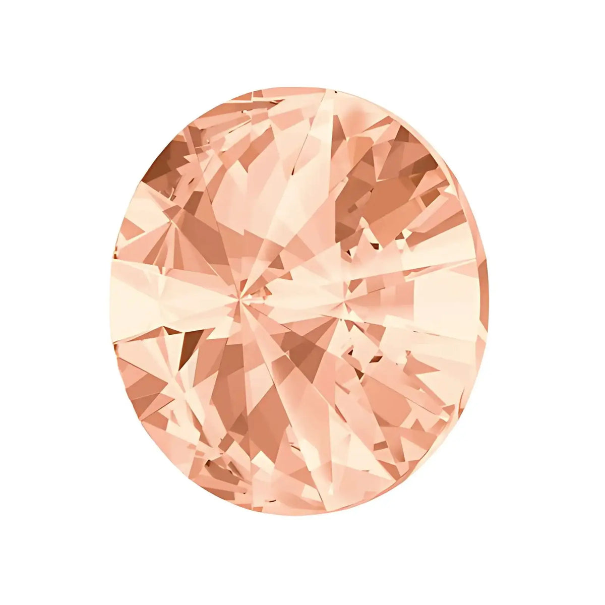 Brilliance Crystal Rivolis, 1122, 12mm, Light Peach - The Argus Collection