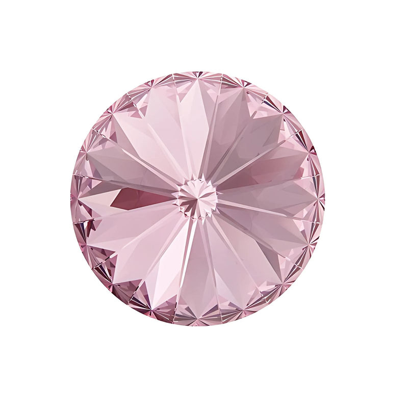 Brilliance Crystal Rivolis, 1122, 14mm, Light Rose - The Argus Collection