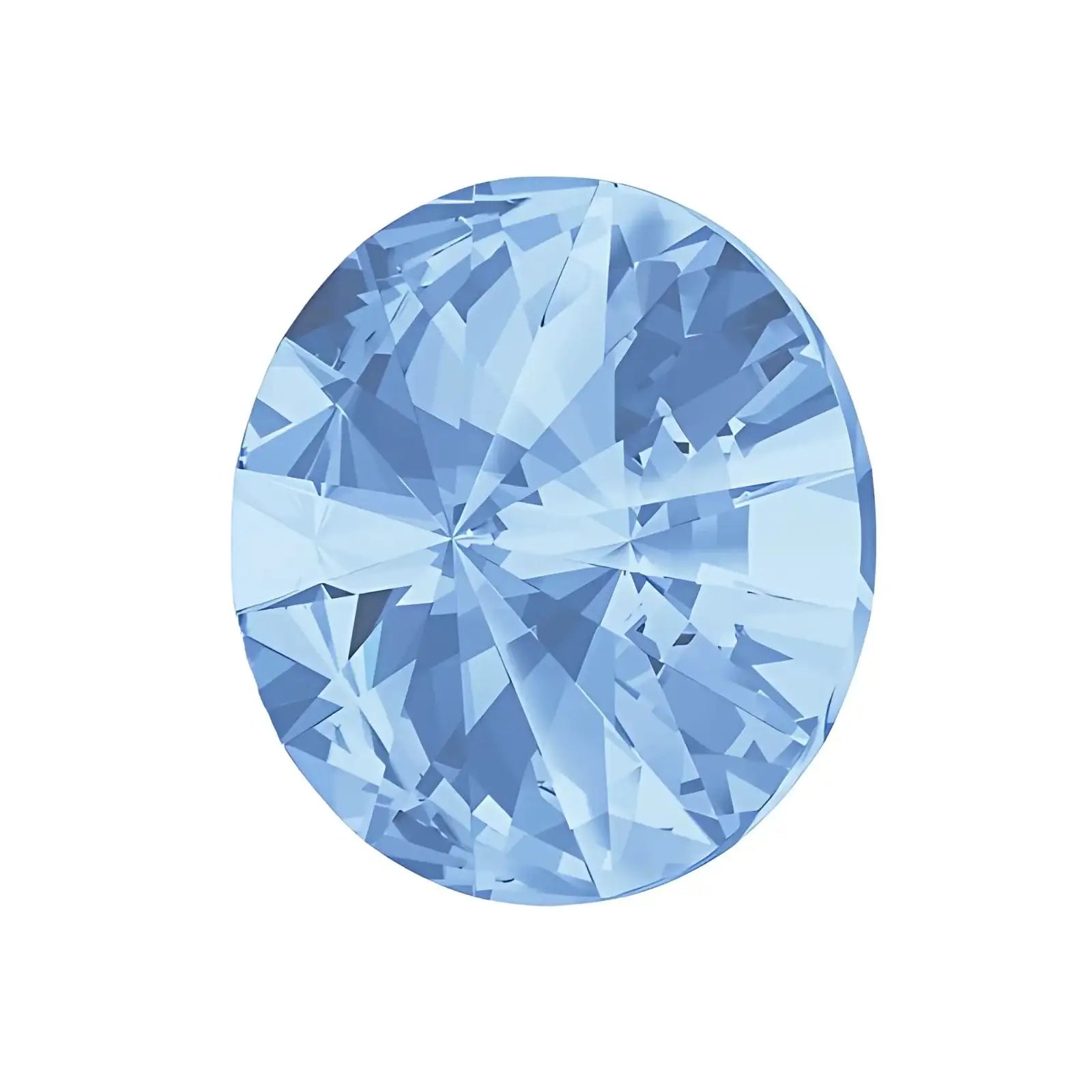 Brilliance Crystal Rivolis, 1122, 12mm, Light Sapphire - The Argus Collection