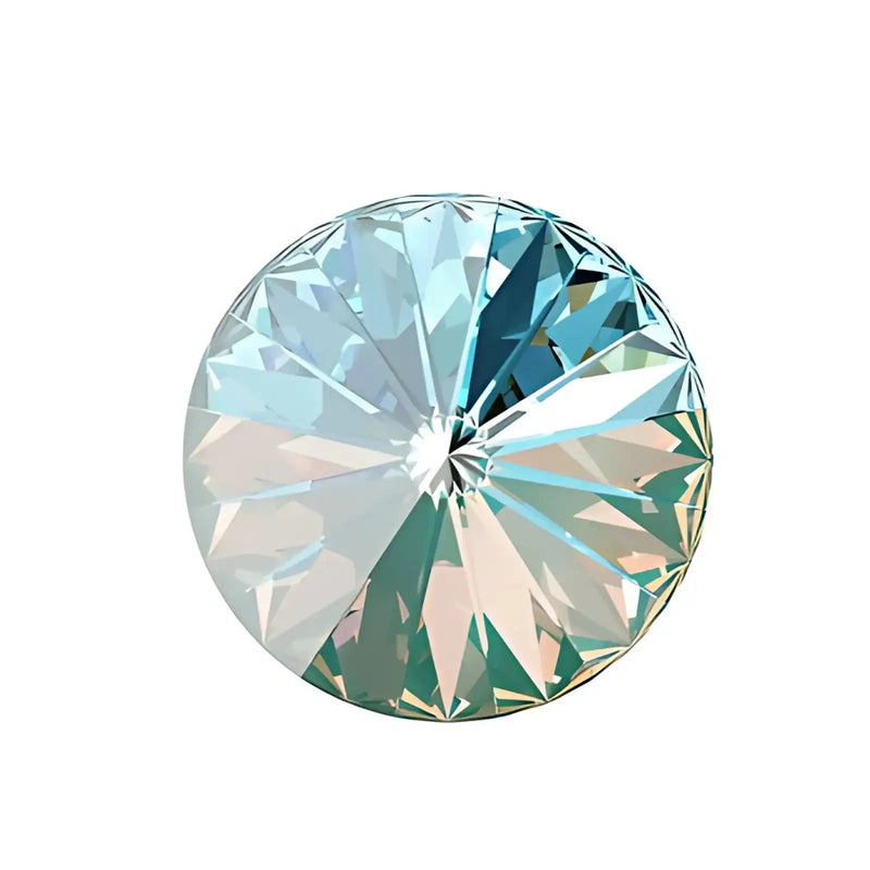 Brilliance Crystal Rivolis, 1122, 12mm, Light Sapphire Shimmer - The Argus Collection