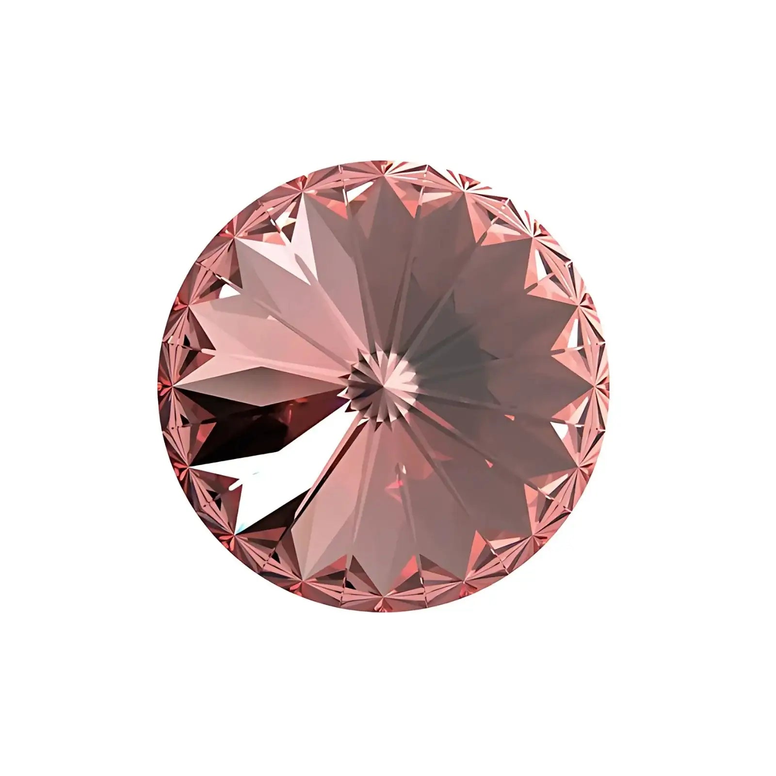 Brilliance Crystal Rivolis, 1122, 12mm, Rose Peach - The Argus Collection