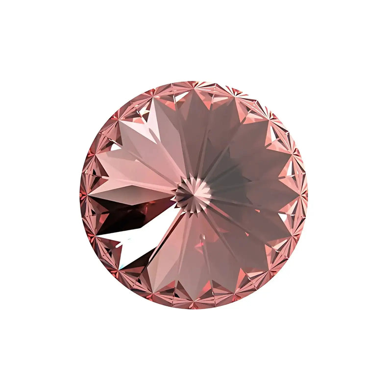 Brilliance Crystal Rivolis, 1122, 12mm, Rose Peach - The Argus Collection