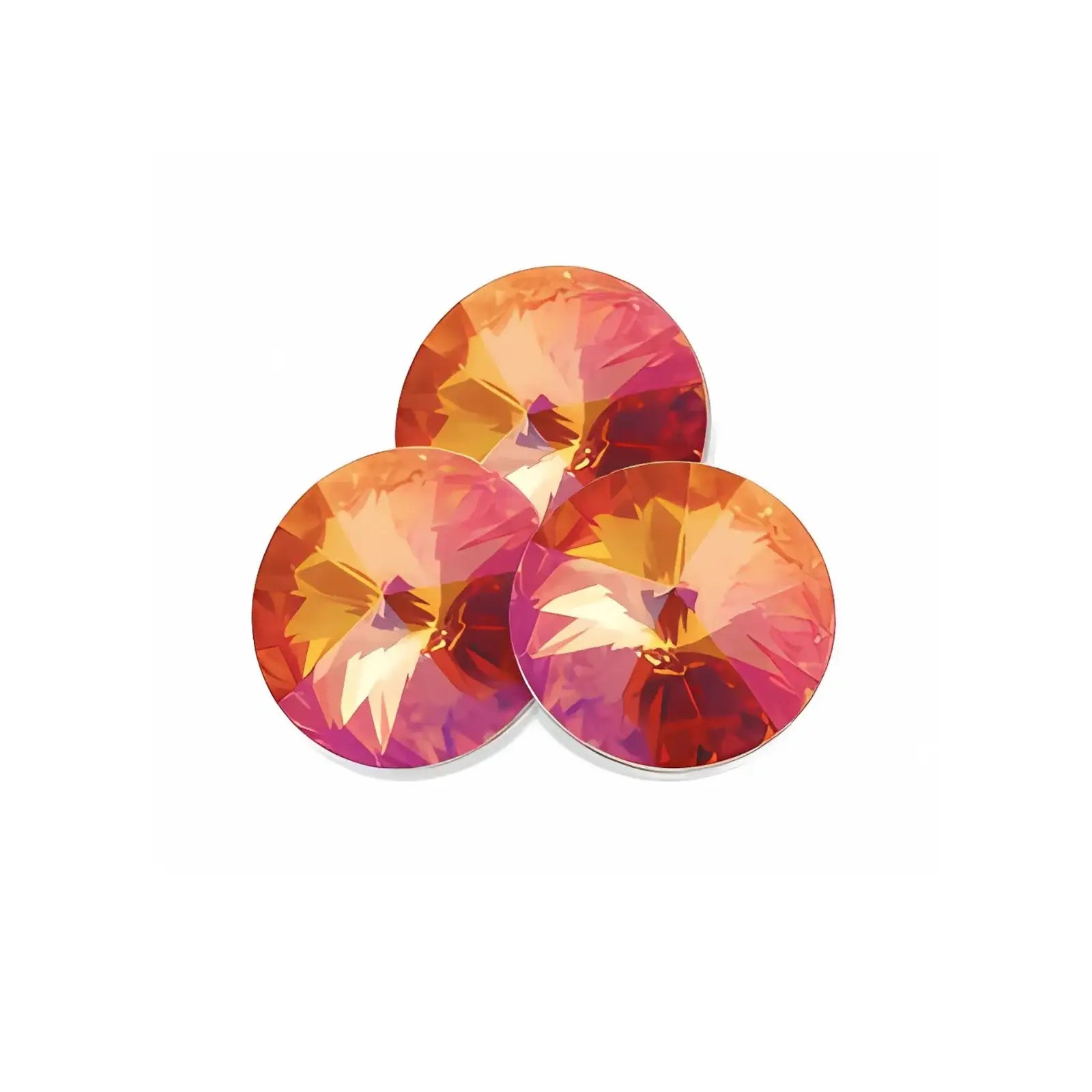Brilliance Crystal Rivolis, 1122, 12mm, Summer Blush - The Argus Collection