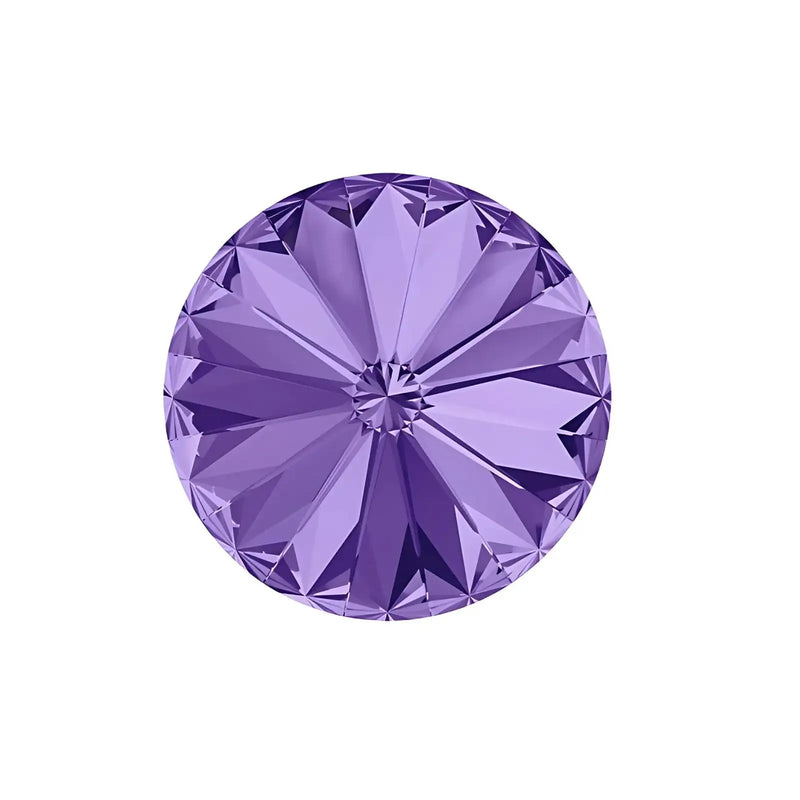 Brilliance Crystal Rivolis, 1122, 12mm, Tanzanite - The Argus Collection
