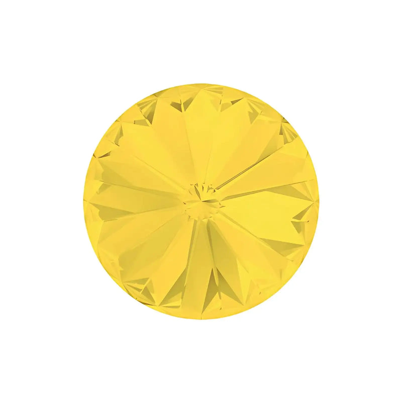 Brilliance Crystal Rivolis, 1122, 12mm, Yellow Opal - The Argus Collection