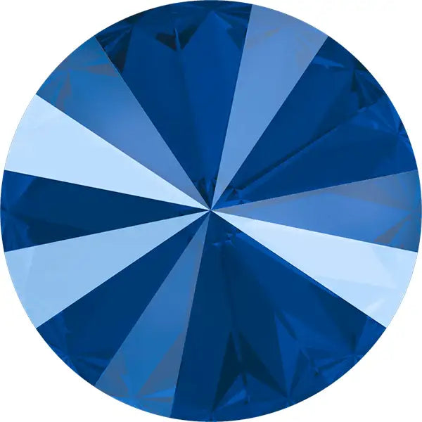 Brilliance Crystal Rivolis, 1122, 12mm, Royal Blue - The Argus Collection