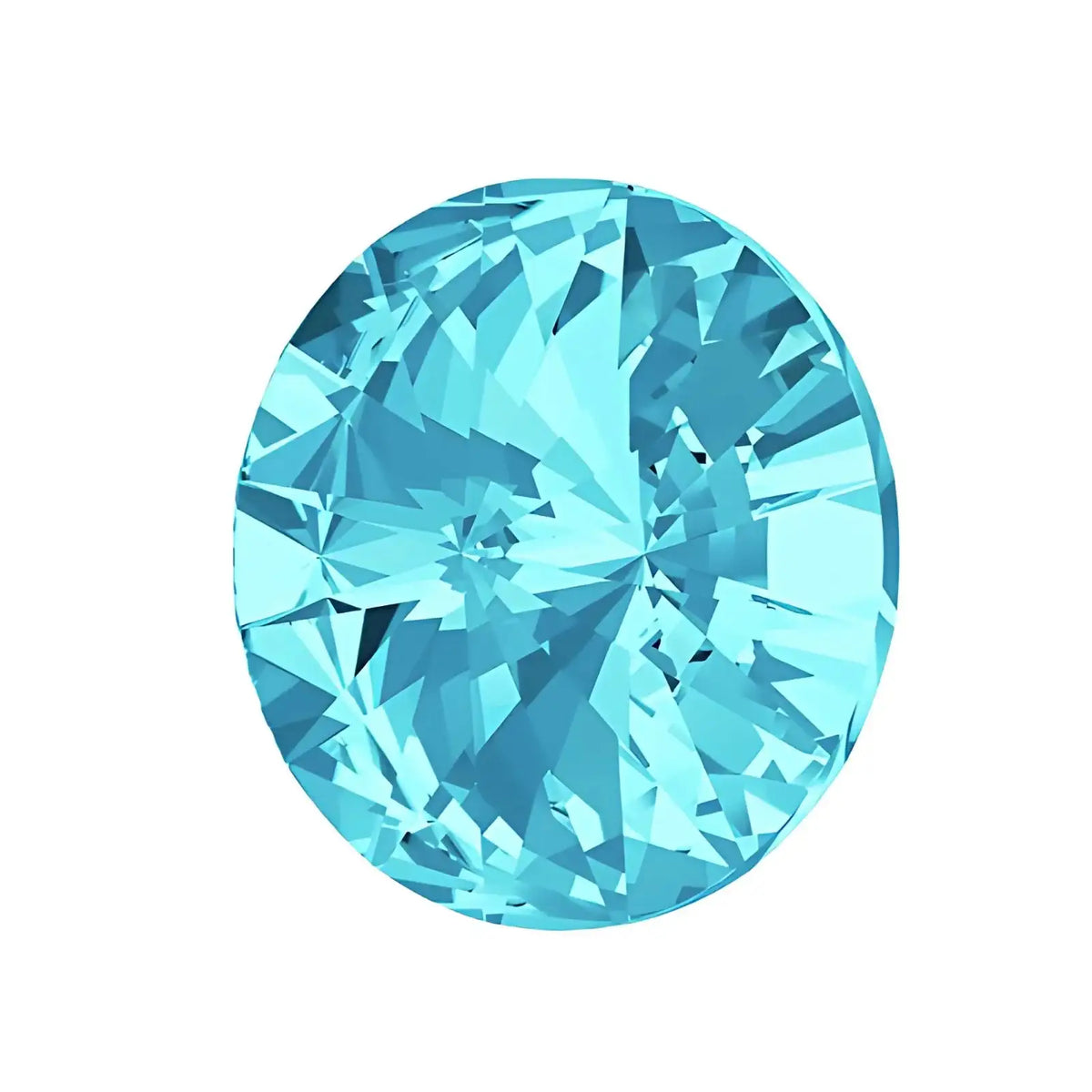 Brilliance Crystal Rivolis, 1122, 12mm, Aqua - The Argus Collection