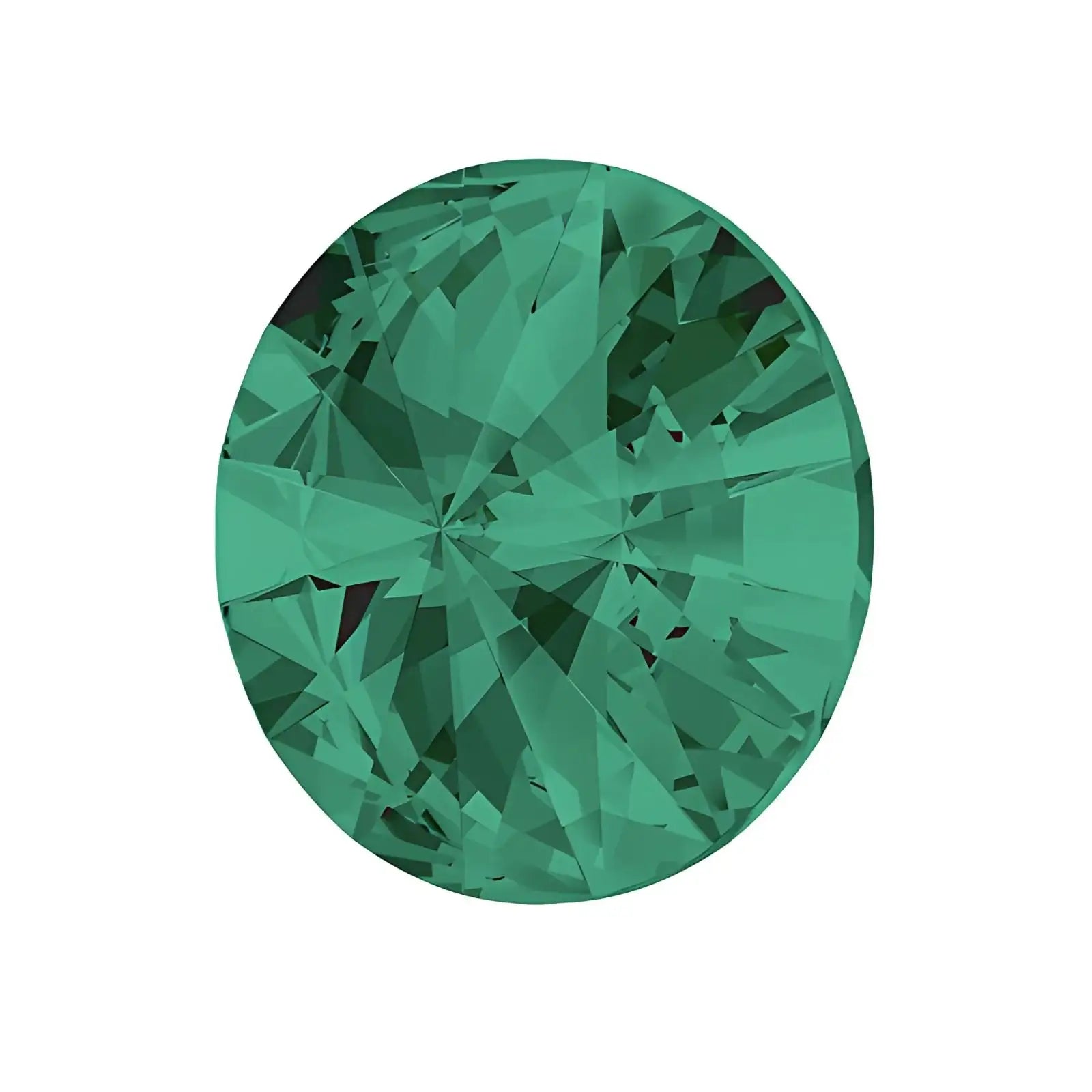 Brilliance Crystal Rivolis, 1122, 12mm, Emerald - The Argus Collection