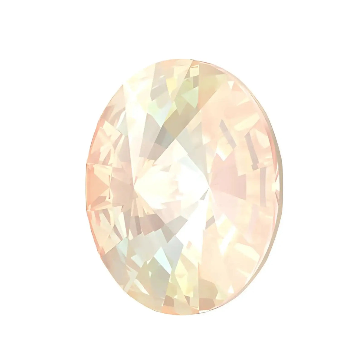 Brilliance Crystal Rivolis, 1122, 12mm, Ivory Cream Delite - The Argus Collection