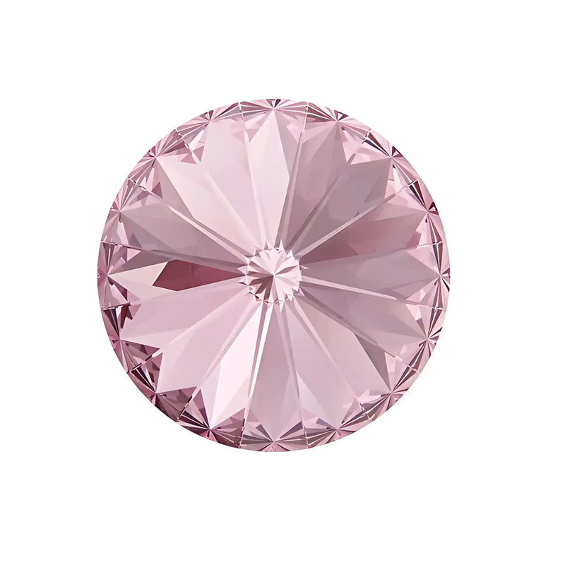 Brilliance Crystal Rivolis, 1122, 12mm, Light Rose - The Argus Collection